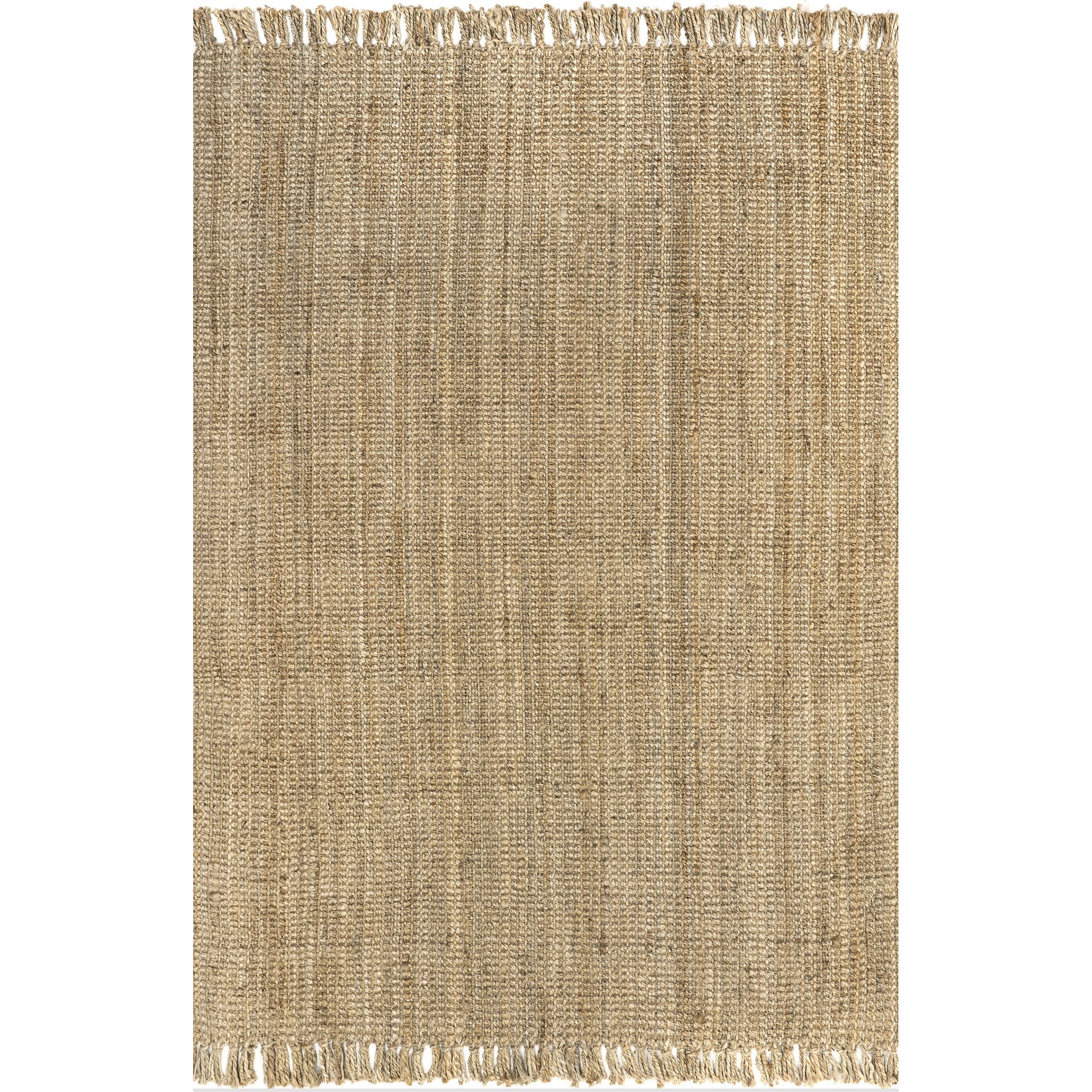 nuLOOM Daniela Farmhouse Chunky Jute Area Rug, 4' x 6', Natural