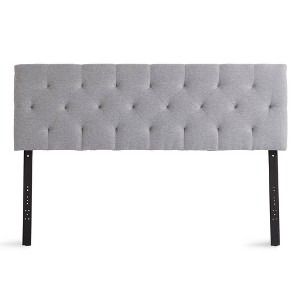 Emmie Adjustable Upholstered Headboard with Diamond Tufting - Brookside Home - 1 of 4