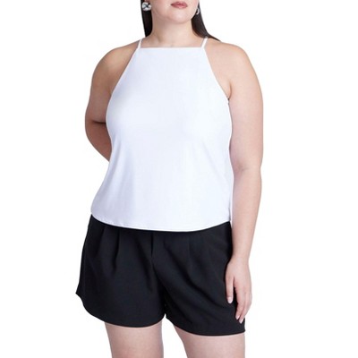 ELOQUII Women's Plus Size Square Neckline Tank
