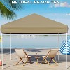 GustoWave Portable 10x10 Ft Pop Up Canopy Tent for Camping, Parties, Outdoor - 4 of 4
