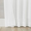 50"x96" Archaeo Sheer 100% Cotton Curtain Panel White: Transitional Voile Rod Pocket Indoor Drapery - image 4 of 4