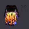 Toddler Glows under Blacklight Monarch Butterfly Costume Dress - Hyde and EEK! Boutique™ - 4 of 4