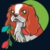 Men's Design By Humans Super Cute Dog Paws Print Christmas Tree T-Shirt By rasok Tank Top - 2 of 3