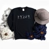 Simply Sage Market Women's Graphic Sweatshirt Dancing Skeleton - 2 of 2