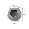 BENCMATE Pet Crates and Houses Multi-Functional Cat Nest Side Table, Stylish Useful Pet Bed and Living Room Furniture 2-in-1, Gray, 17.7"*17.1"*9.1" - 3 of 4