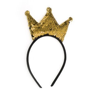 Unique Bargains Crown Sequins Headband for Halloween 1 Pc - 1 of 4