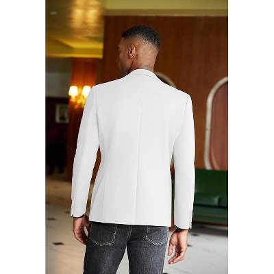 COOFANDY Men's Casual Blazer Slim Fit Sport Coats Two Button Knit Textured Suit Jacket Black XXXL — фото 4