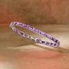 Ross-Simons 8.00 ct. t.w. Bezel-Set Baguette Amethyst Tennis Bracelet in Sterling Silver - 3 of 4