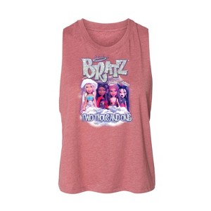 Women's Bratz Two Thousand One Graphic Racerback Tank - Heather Mauve - Small - 1 of 3