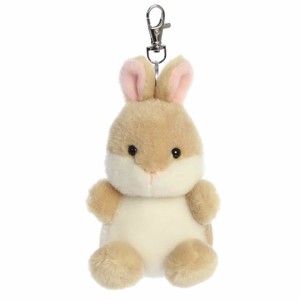 Aurora Mini Ella Bunny Palm Pals Adorable Clip-On Brown 4" - 1 of 4