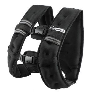 HolaHatha Weighted Vest for Running with Reflective Stripes and Adjustable Straps for Men & Women Fitness, Workout, Training, and Weight Loss, Black - 1 of 4