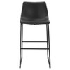 Set of 2 Laslo Modern Upholstered Faux Leather Barstools - Saracina Home - 3 of 4