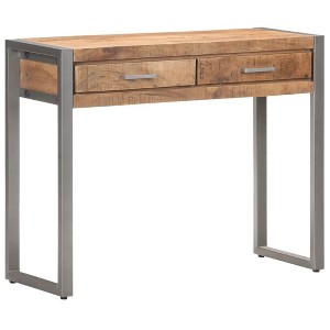 vidaXL Console Table 37.4"x13.8"x29.5" Solid Mango Wood - 1 of 4