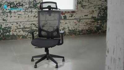 Ergonomic Blue Mesh High Back Swivel Office Chair