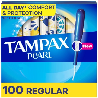 Tampax Pearl Tampons Regular Absorbency with LeakGuard Braid - Unscented