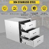 Coucheta Rustproof Stainless Steel Outdoor Kitchen Drawers, Flush Mount Large Capacity BBQ Island Drawer & Venting Panel & Handles, Storage Cabinet - 3 of 4
