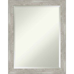 22" x 28" Dove Narrow Framed Wall Mirror Graywash - Amanti Art: Modern Beveled, No Assembly Required - 1 of 4