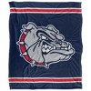 Gonzaga University Primary Logo Stripes Silky 50x60 Blanket, 1 Sided - 2 of 4