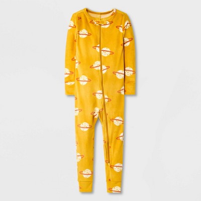 Toddler Boys' Planets Pajama Romper - Cat & Jack™ Yellow 