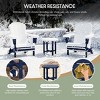 WestinTrends All-Weather Outdoor Patio Round Poly Adirondack Side Table - 3 of 4