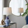 KTMBDW Chinoiserie Classic LED Table Lamp, Ceramic Vase Bedside Lamp for Bedroom, Living Room, Office, Blue & White - 3 of 4