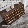 Fluted Dresser for Bedroom, Modern Drawer Chest with Faux Marble Top & Curved Profile, Wood Storage Organizer for Bedroom, Living Room - 2 of 4