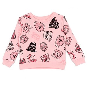 Star Wars Girls French Terry Sweatshirt Toddler - 1 of 4