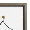 16" x 23" Evergreens I Framed Canvas Wall Art - Amanti Art: Isabelle Z, Modern Decor, Vertical Layout - 3 of 4