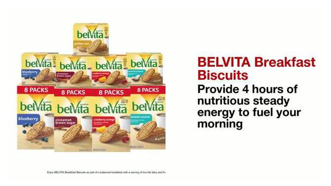 belVita Golden Oat Breakfast Biscuits - 12ct, 2 of 21, play video