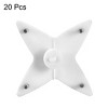 Unique Bargains ABS Non-mark Hook Picture Photo Frame Hangers White 1.10"x1.10"x0.39" 20 Pcs - image 2 of 3