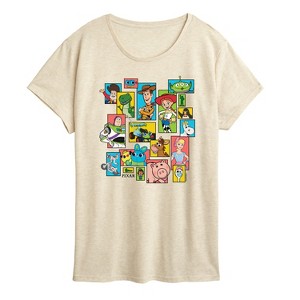 Women's - Toy Story 4 - Buzz, Woody, And Friends Short Sleeve Graphic T-Shirt - 1 of 4