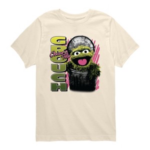 Boys' - Sesame Street - Oscar the Grouch Short Sleeve Graphic T-Shirt - 1 of 3