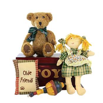 Boyds Bears Plush 7.5 Inch Toy Box Of Friendship Memories Rag Doll Top Teddy Plush Figurine Sets