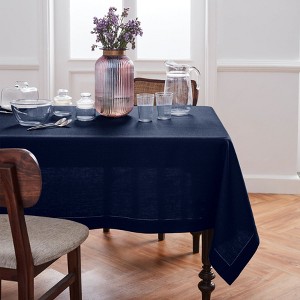 Solino Home Linen Medium Weight Hemstitch Tablecloth - 1 of 4
