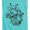 Girls' - Pokémon - Wagara Pikachu Eevee Group Fitted Short Sleeve Graphic T-Shirt - 2 of 4