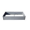 Gulches Silver Galvanized Raised Planter, 6x3x1ft - Ideal Outdoor Garden Bed for Fruits, Veggies and Flowers - 3 of 4