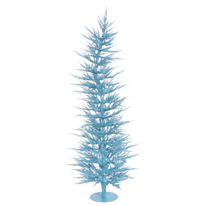 Vickerman Sky Blue Dural Laser Artificial Christmas Tree, 1 of 2