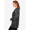 Woman Within Perfect Printed Long-Sleeve Crewneck Tunic - 4 of 4
