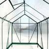 NicBex 6.3'*8.2'*7' Durable Polycarbonate Greenhouse Walk-in Greenhouse Kit with Rain Gutter, Ventilation for Backyard, Lawn, Green - 4 of 4