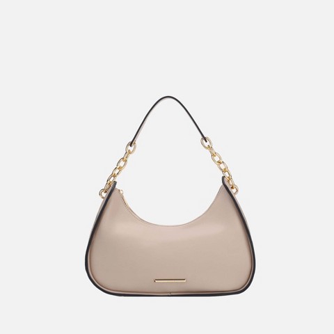 MKF Collection Crescent Shoulder Bag Half-Moon Crossbody, Lottie | MKF Collection by Mia K - Beige