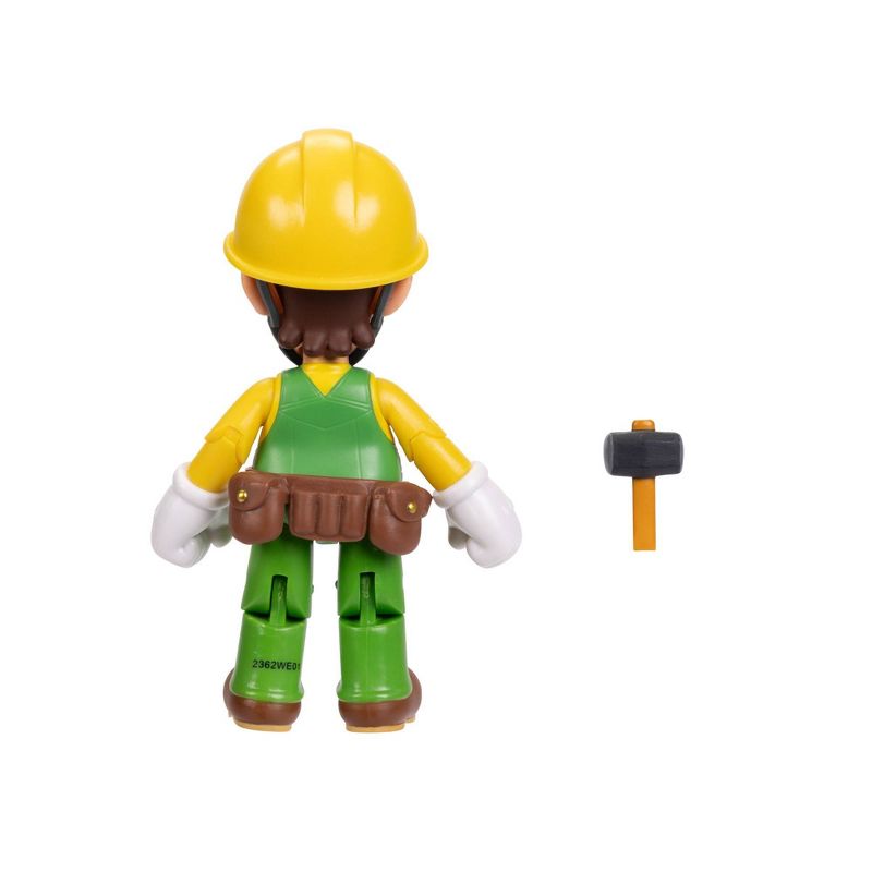 Nintendo Super Mario Builder Luigi with Utility Belt Action Figure, 6 of 8