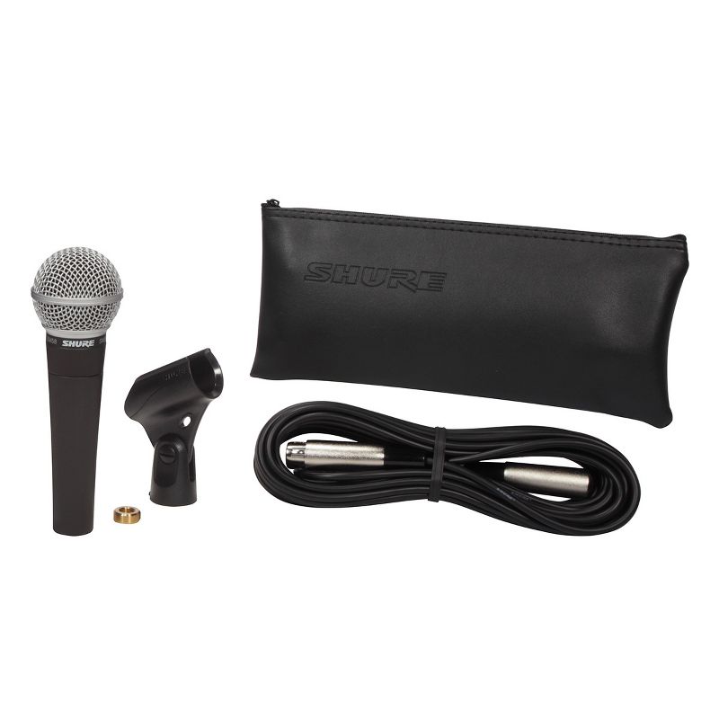 Shure SM58 Microphone with XLR Cable and Stand., 4 of 10