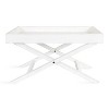 Kate and Laurel Bayville Rectangle Wood Coffee Table, 32x16x18, White - 2 of 4