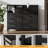 Dresser TV Stand with Power Outlet, Bedroom Dresser with 9 Drawers, Chest of Drawers for Living Room, Hallway - 4 of 4