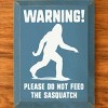 Slickblue Funny Sasquatch Warning Sign, Rustic Knotty Pine, 9x12 Wood Wall Plaque, Multiple Colors - 2 of 3