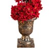 Nearly Natural 3' Pre-Lit Artificial Christmas Poinsettias and Berries Spiral Topiary Tree - 4 of 4