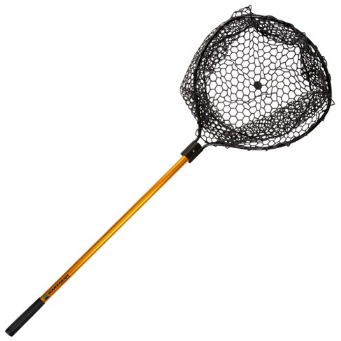 Rubber Fishing Landing Net With Retractable Aluminum Pole, 57% OFF