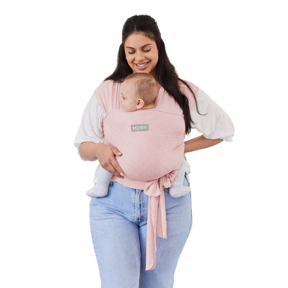 Photos - Baby Safety Products Moby Petunia Picklebottom X Moby Wrap Easy-Wrap Baby Carrier - Rose Quartz