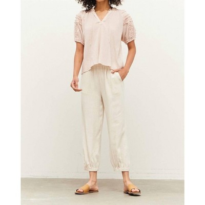Women's Nancy Ruffled Bubble Sleeve Blouse - GRADE & GATHER