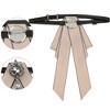 INSPIRE CHIC Women's Ribbon Brooch Rhinestone Bow Ties - 3 of 4